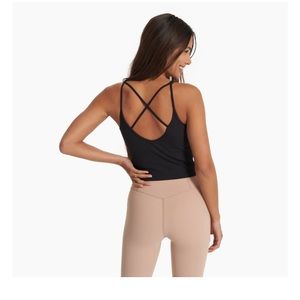 NWOT Rib Crop Tank vuori medium black